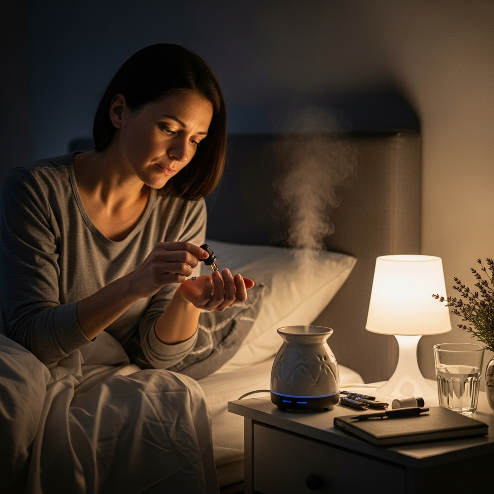 Giải pháp áp dụng tinh dầu thiên nhiên vào giấc ngủ giai phap giup cai thien tinh trang mat ngu khong dung thuoc 2