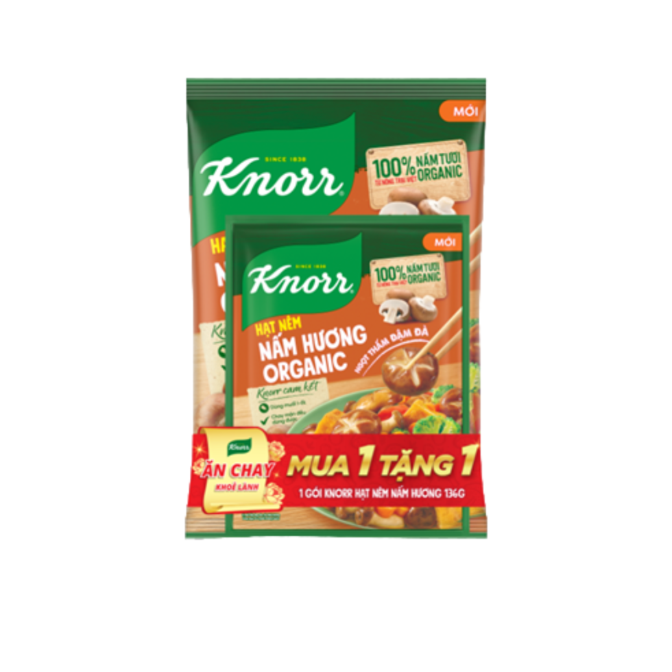 Hạt nêm chay nấm hương Knorr hat nem chay nam huong knorr