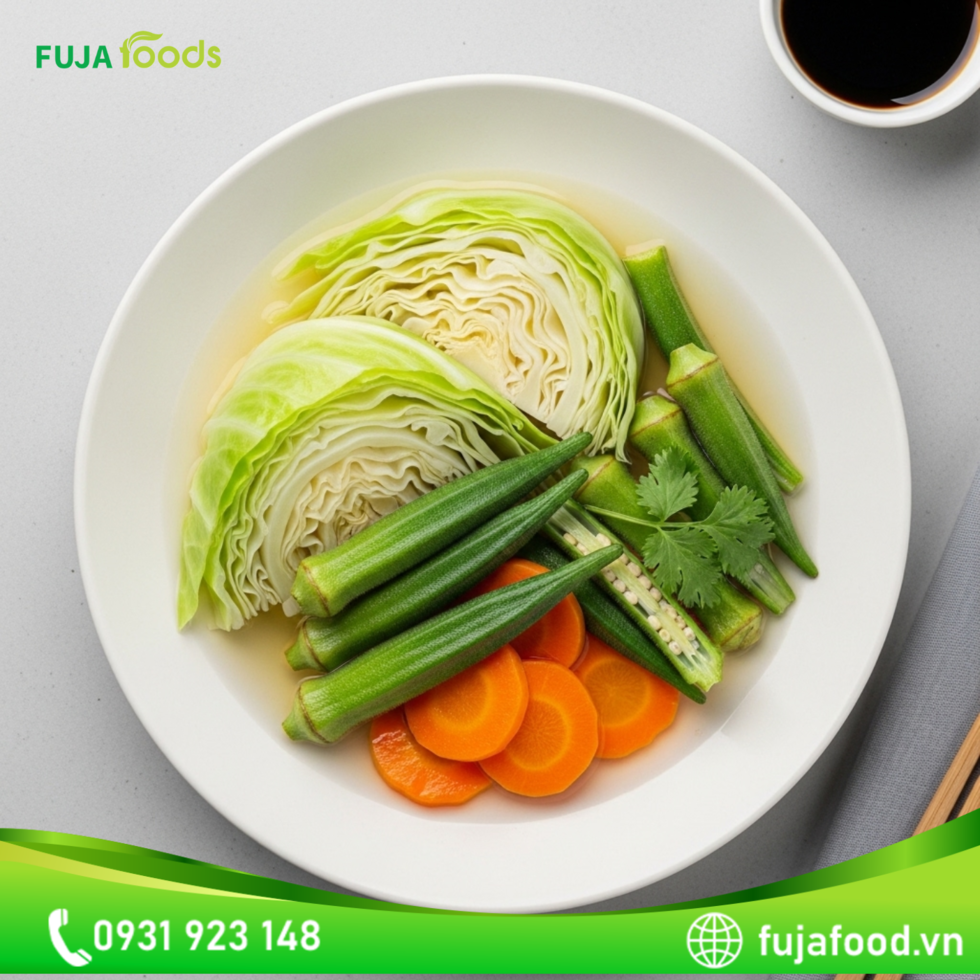 Rau củ luộc chấm kho quẹt chay mon an chay rau cu luoc cham kho quet chay
