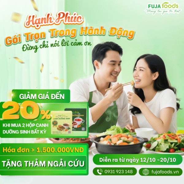 Mua 2 hộp canh dưỡng sinh bất kỳ giảm ngay 20%