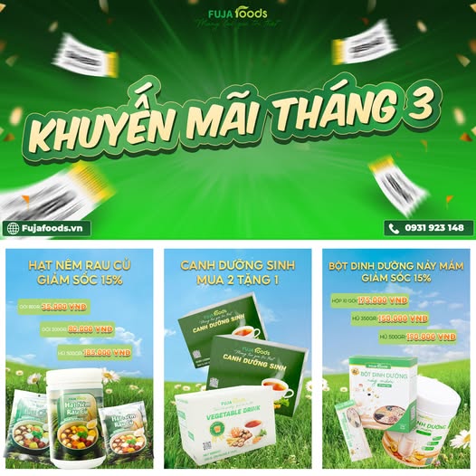 Hạt nêm rau củ, Bột Dinh Dưỡng Nảy Mầm,Canh Dưỡng Sinh, Khuyến mại lớn