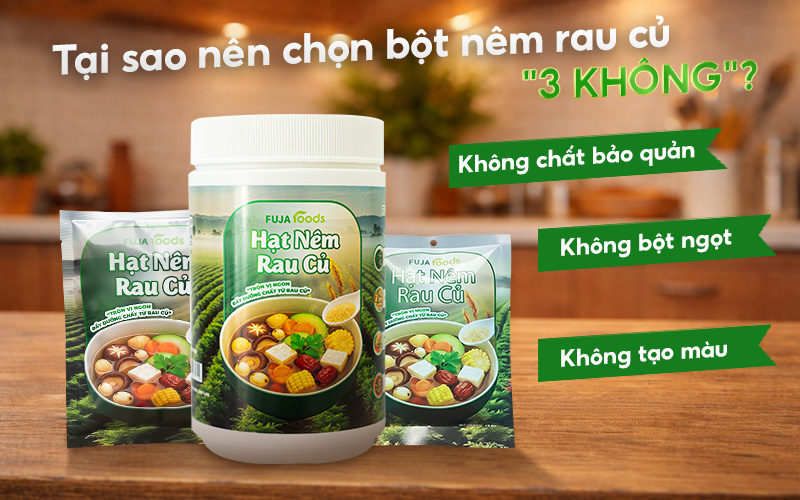 Tại sao nên chọn bột nêm rau củ "3 KHÔNG"?