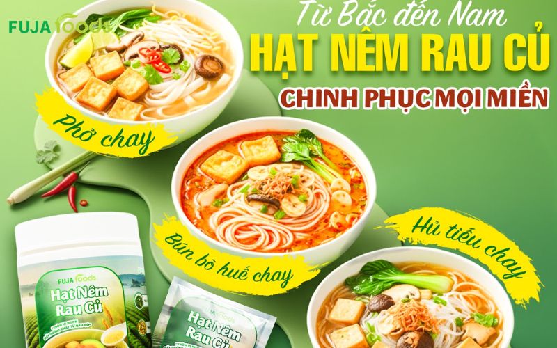 Công dụng và cách dùng hạt nêm nấm chay chuẩn vị