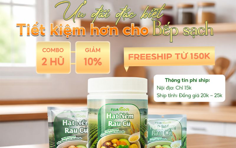 Chương trình khuyến mãi hạt nêm rau củ Fujafoods