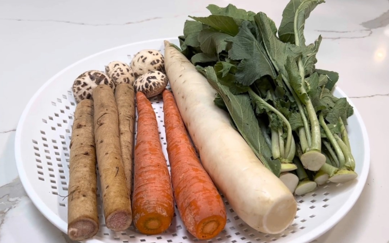 Nguyên liệu nấu canh dưỡng sinh Nhật Bản