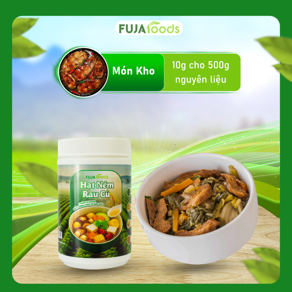 Hưỡng dẫn sử dụng Hạt Nêm Rau Củ Fujafoods