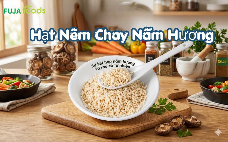 Hạt nêm chay nấm hương là gì?