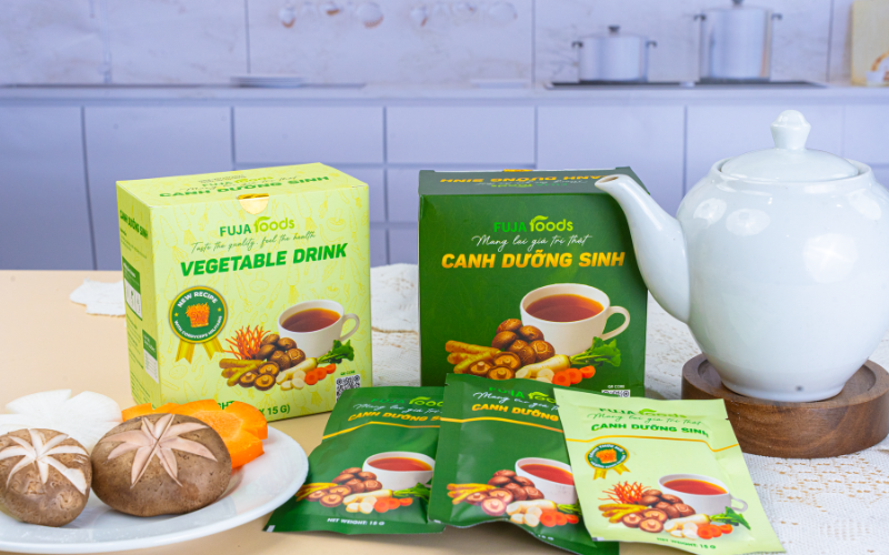 Canh dưỡng sinh FUJAFOODS được sản xuất tại nhà máy hiện đại, ứng dụng công nghệ tiên tiến giúp giữ trọn dưỡng chất.